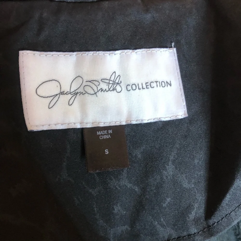 ❤️Jaclyn Smith black leopard print coat - Picture 8 of 9